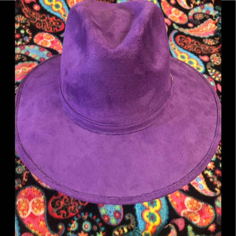 Purple Suede Hat - Picture 5 of 7